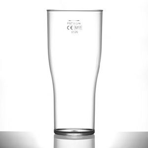 Elite Premium Polycarbonate Tulip Pint 20oz CE Lined at Half Pint - 48 Pack