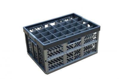 5. Folding Crate Glassware Box, 35 cells