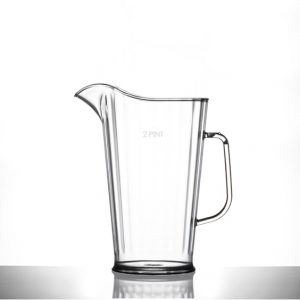 Small 2 Pint Jug - Elite Plastic Jug - No lid - CE Marked : Lined @ 2 Pint