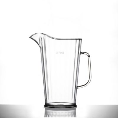 Small 2 Pint Jug - Elite Plastic Jug - No lid - CE Marked : Lined @ 2 Pint