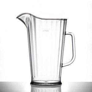 Small 2 Pint Jug - Elite Plastic Jug - No lid - CE Marked : Lined @ 2 Pint