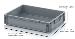 06 Cells - Glass Storage Container, Glass max height = 150mm, Glass width range = 112 to 163mm
