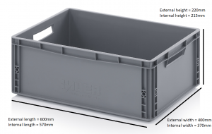 06 Cells - Glass Storage Container, Glass max height = 150mm, Glass width range = 112 to 163mm