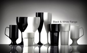 Elite Remedy Polycarbonate White Pint / 20oz Tall Glasses - 24 Pack