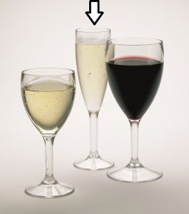 11oz Plastic Wine Glasses Large Polycarbonate - 6 Pack