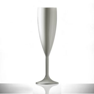 Champagne Flute - White