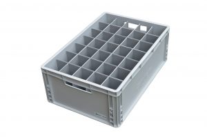 Champagne Glass Storage Crate Box
