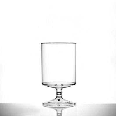 Econ Clear Polystyrene Plastic Stacking Wine Glass, 12oz - 70 Pack