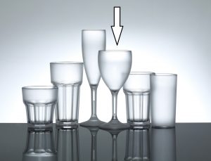Elite Premium Frosted Remedy Polycarbonate 12oz Tall Glass - 36 Pack