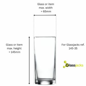 Hiball, Jim slims and Tumbler Glass Measurements For Storing - Glassjacks - 145-35