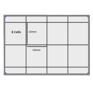 1. Folding Crate - Glassware Box, 6 cells