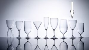 11oz Plastic Wine Glasses Large Polycarbonate - 6 Pack