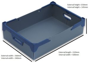 1. Glass max height 120mm, glass max width 81mm, 24 cells, Pack of 5