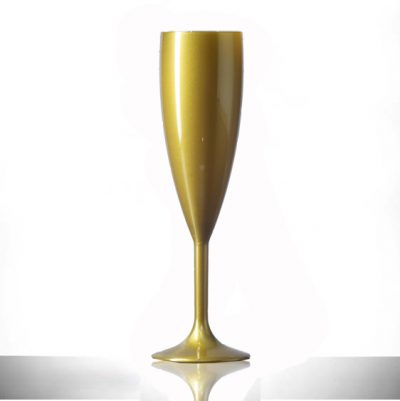 Gold Champagne Flutes Polycarbonate Plastic