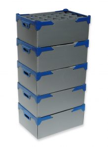 1. Glass max height 120mm, glass max width 81mm, 24 cells, Pack of 5