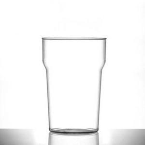 Elite Nonic Polycarbonate Pint / 20 oz Glasses CE - 100 Pack