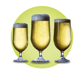 Plastic Beer Goblets