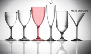 Lined @ 175ml Elite Premium Polycarbonate Champagne Flutes - 12 Pack