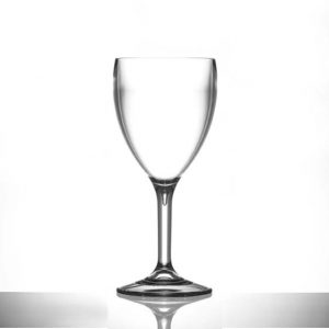 11oz Plastic Wine Glasses Large Polycarbonate - 6 Pack