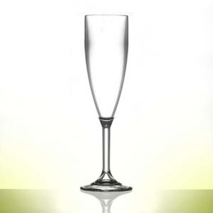 Champagne Plastic Flutes - Polycarbonate 6.6oz - 6 Pack