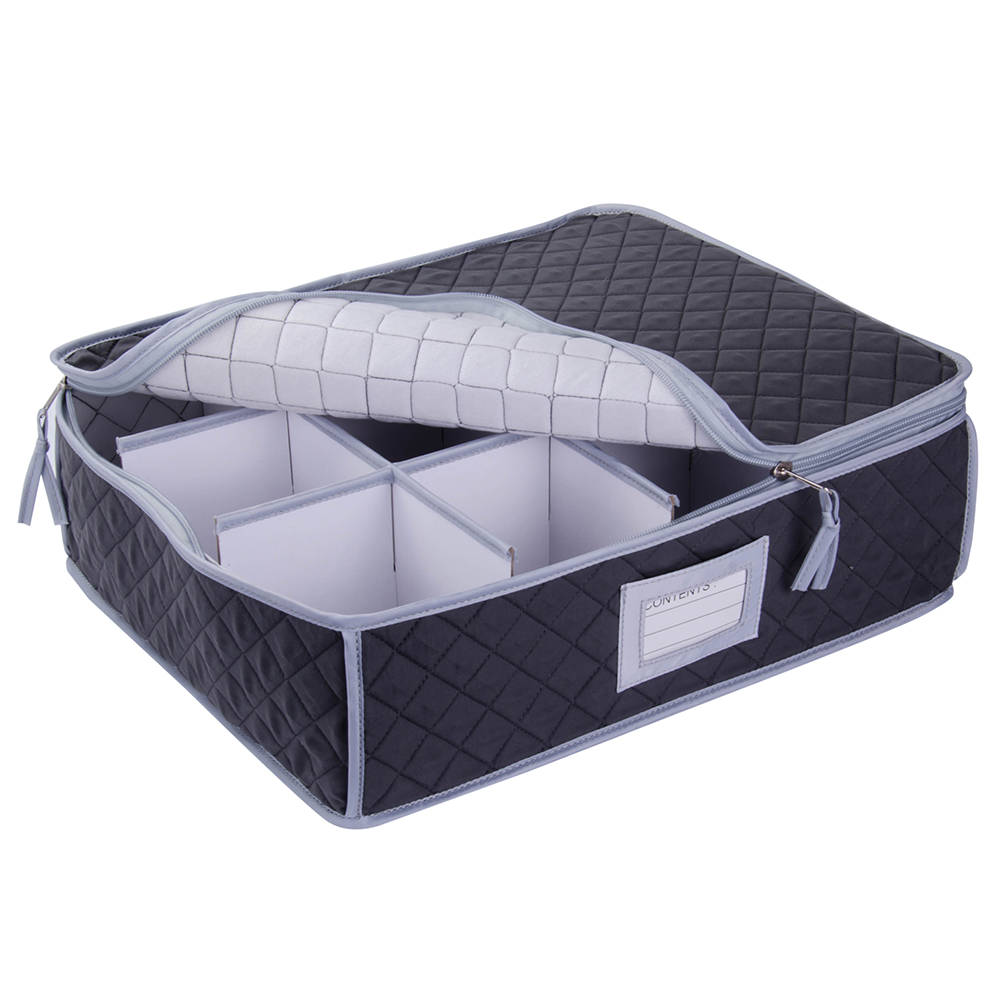 SORRY OUT OF STOCK Quilted Storage Case and Grey Latte Mug - 12 Pack - Image 2
