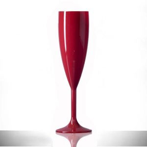 Red Champagne Flutes Plastic