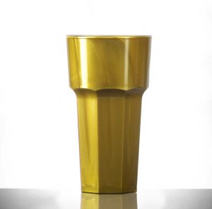 Polycarbonate Plastic Gold 12oz Remedy Hiball Tumbler Glasses - 36 Pack