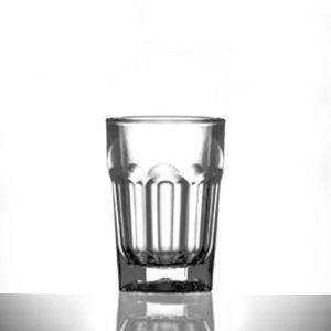 Elite Remedy Polycarbonate Plastic 25ml Silver Shot Glasses CE - 24 Pack