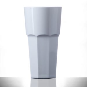 Elite Remedy White, Polycarbonate 12oz Tall Glasses - 36 Pack