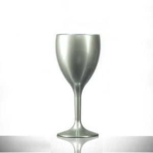 Silver Polycarbonate Plastic Remedy 12oz Tall Glass / Tumblers - 36 Pack