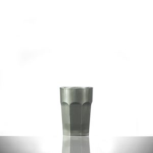Silver Polycarbonate Plastic Remedy 12oz Tall Glass / Tumblers - 36 Pack