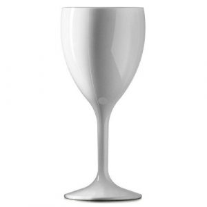 Polycarbonate Reusable White Martini Glass 7oz - 12 Pack