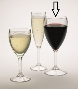 11oz Plastic Wine Glasses Large Polycarbonate - 6 Pack