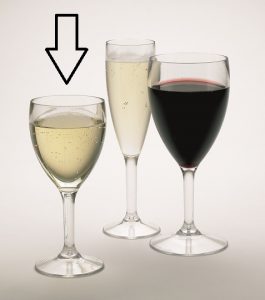 9oz Medium Plastic Reusable Wine Glasses - Polycarbonate - 6 Pack