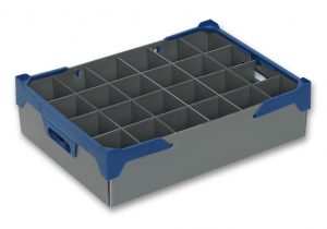 1. Glass max height 120mm, glass max width 81mm, 24 cells, Pack of 5