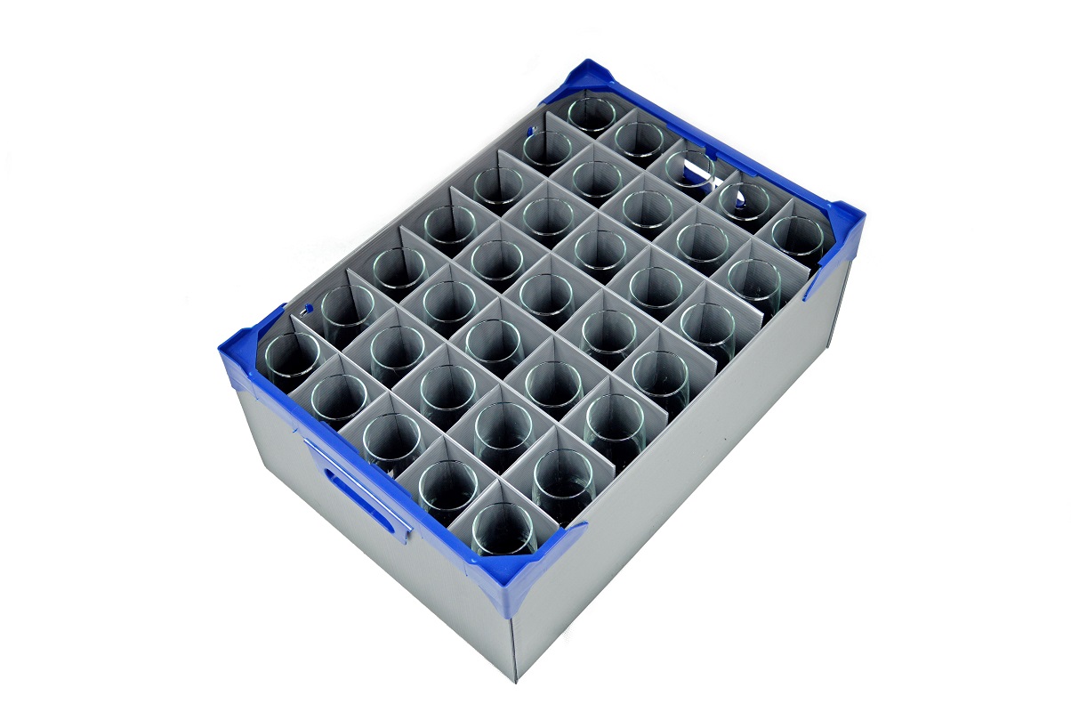 Premium Champagne Flute Glasses, Pack of 35 - Pinot Range & Correx Glassware Storage Crate - Image 4