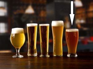 Brotto Beer Glass 56.5cl / 20oz - 20 Pack and Glassware Storage Box