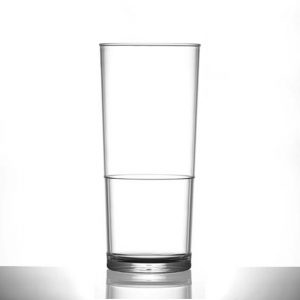 Elite In2stax Polycarbonate Plastic 20oz / Pint Glasses, CE - 48 Pack