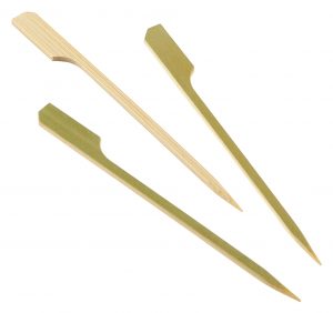 Bamboo Gun Shaped Paddle Skewers 12cm/4.75" (100pcs)