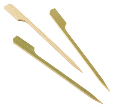 Bamboo Gun Shaped Paddle Skewers 12cm/4.75" (100pcs)