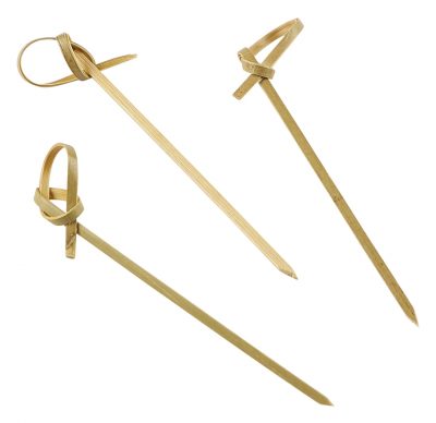 Bamboo Looped Skewers 9cm/3.5" (100pcs)