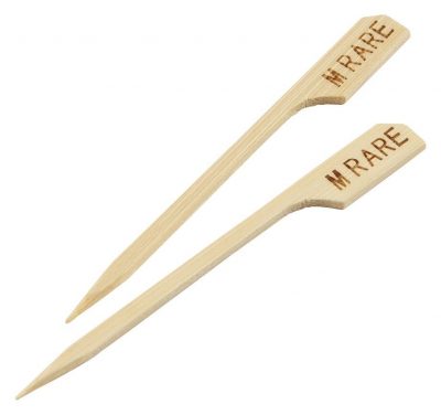 Bamboo Steak Markers 9cm/3.5" Medium Rare (100pcs)