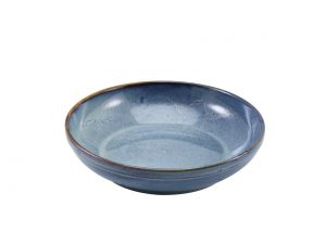 Terra Porcelain Aqua Blue Coupe Bowl 27.5cm
