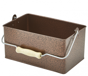 Rectangular Table Caddy 24.5 x 15.5 x 12.5cm Antique Copper