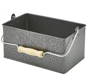 Rectangular Table Caddy 24.5 x 15.5 x 12.5cm Antique Silver