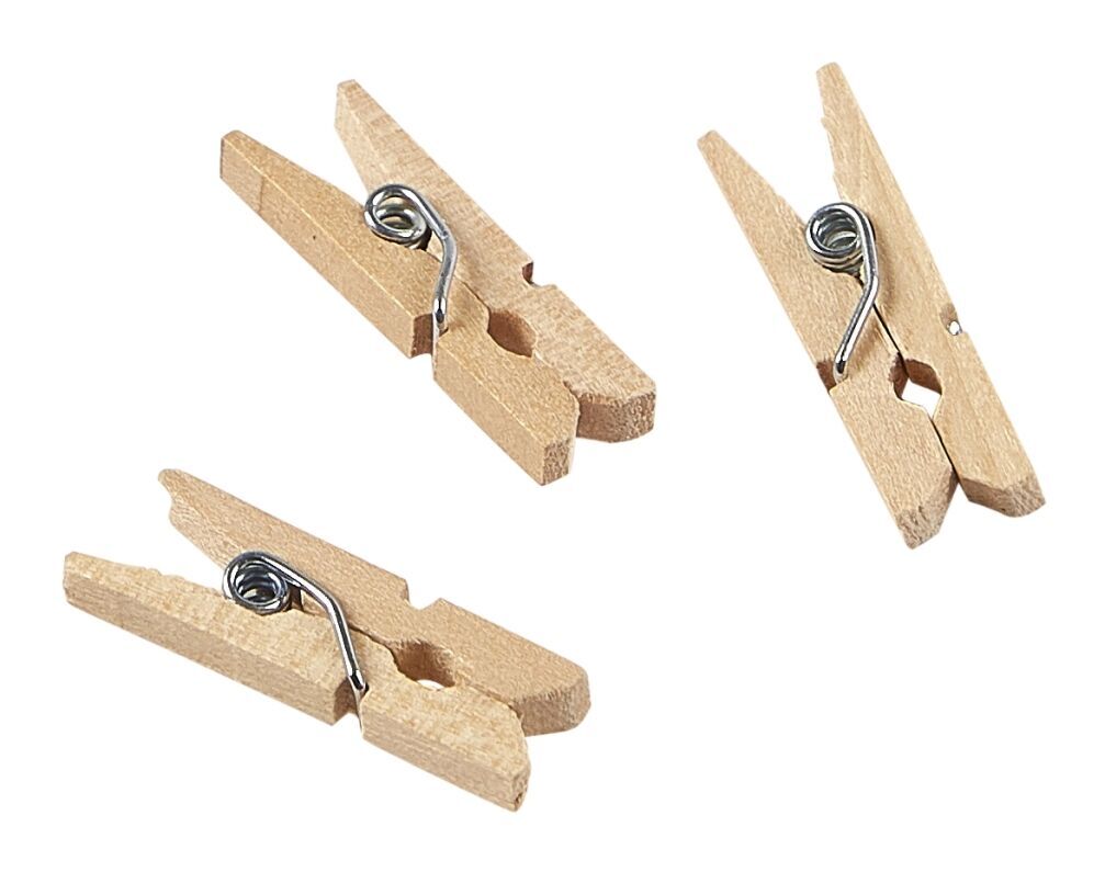 Miniature Wooden Pegs 2.5cm/1" (1000pcs)