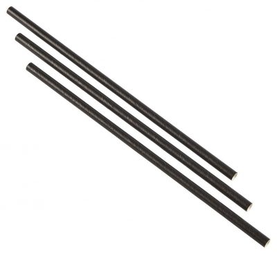 Paper Straws Black (500pcs)