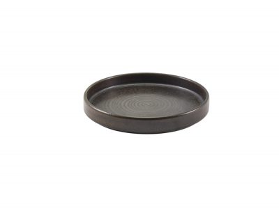 Terra Porcelain Black Presentation Plate 18cm