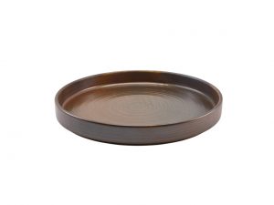 Terra Porcelain Rustic Copper Presentation Plate 26cm
