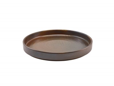 Terra Porcelain Rustic Copper Presentation Plate 26cm